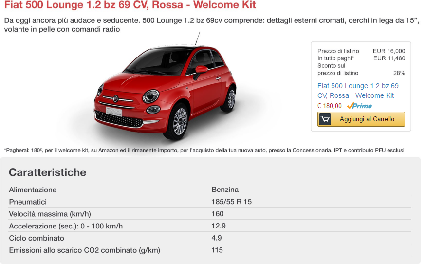 fiat 500 amazon