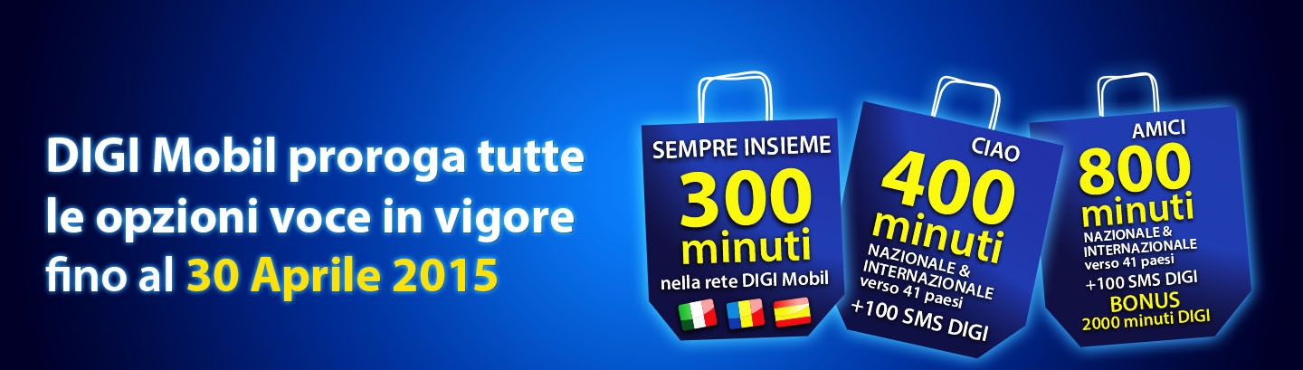 DIGI Mobil proroga tutte le opzioni fino al 30 Aprile
