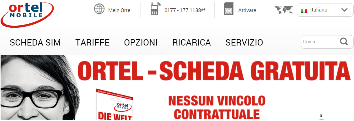 Ortel Mobile: SIM tedesca gratis ottima per l’estero