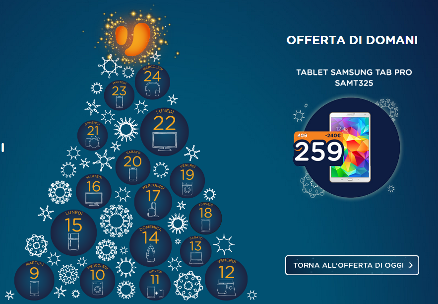 Galaxy Tab Pro 8.4 in offerta con i Natalissimi Unieuro