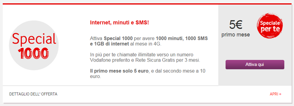 Vodafone Special 1000