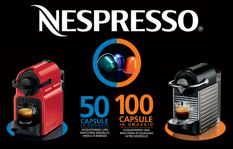 Nespresso ti regala fino a 100 capsule in omaggio!