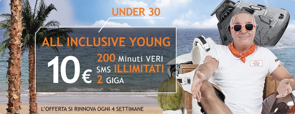 All Inclusive Young Edition: nuova offerta Wind