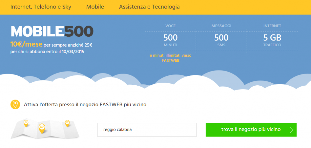fastweb mobile500