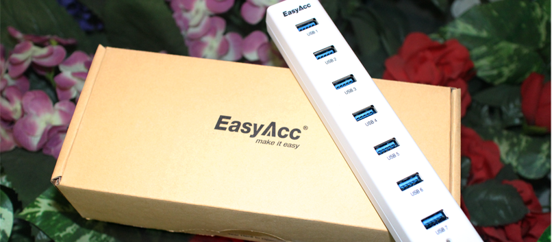EasyAcc USB Hub 7 Porte sotto la lente d’ingrandimento