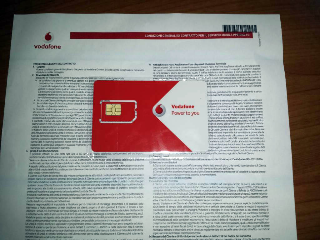 Vodafone Special 1000 2GB, ecco come attivarla