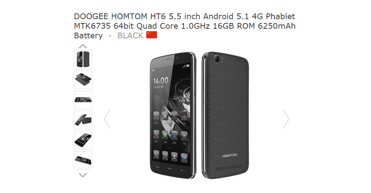 Doogee Homtom HT6