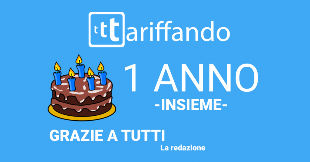 Tariffando compie 1 anno