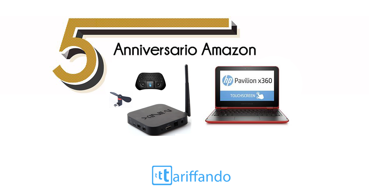 Anniversario Amazon, ecco le offerte delle 13