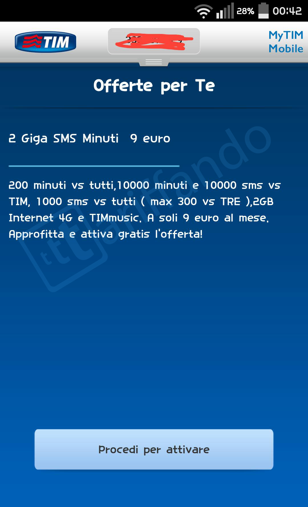 TIM 2 Giga SMS Minuti