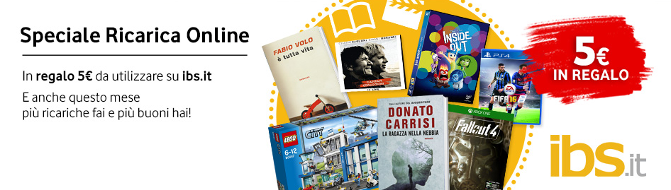 Ricarica Online di Vodafone: 5€ in regalo su ibs.it