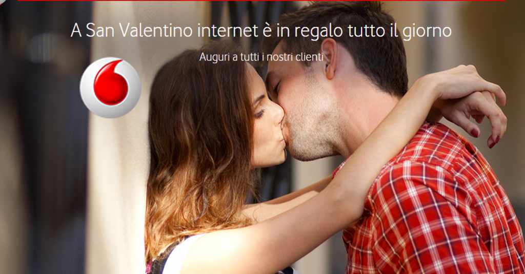 vodafone internet gratis san valentino