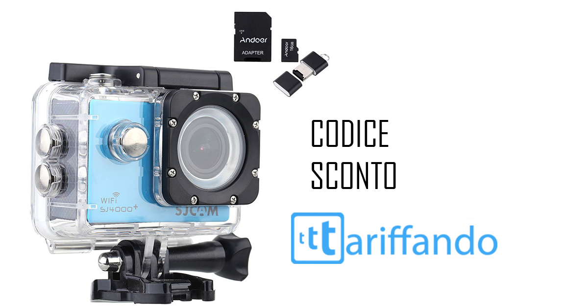 SJCAM SJ4000+ in offerta per gli utenti Tariffando [CODICE SCONTO AMAZON]
