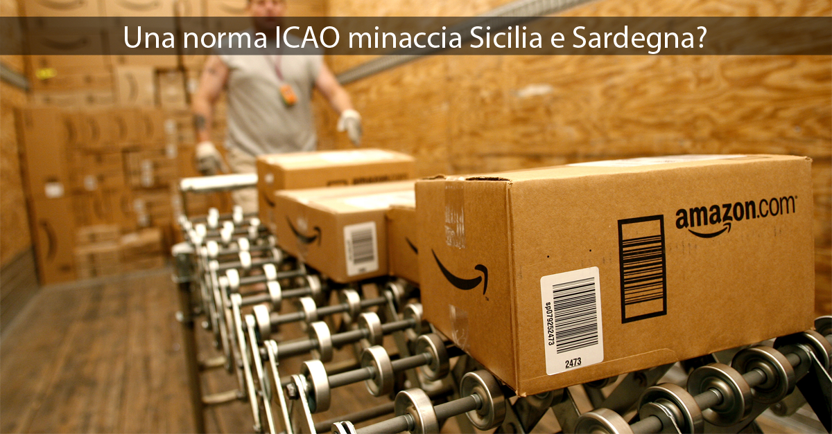 icao amazon consegna litio sicilia sardegna