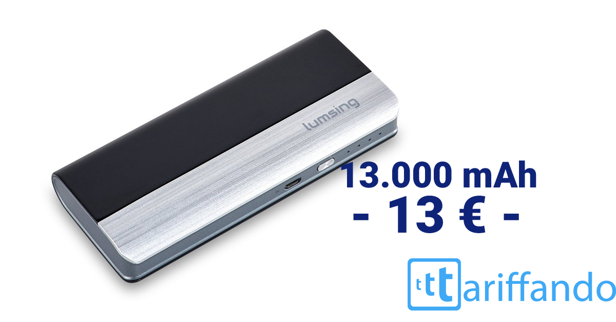 lumsing powerbank offerta