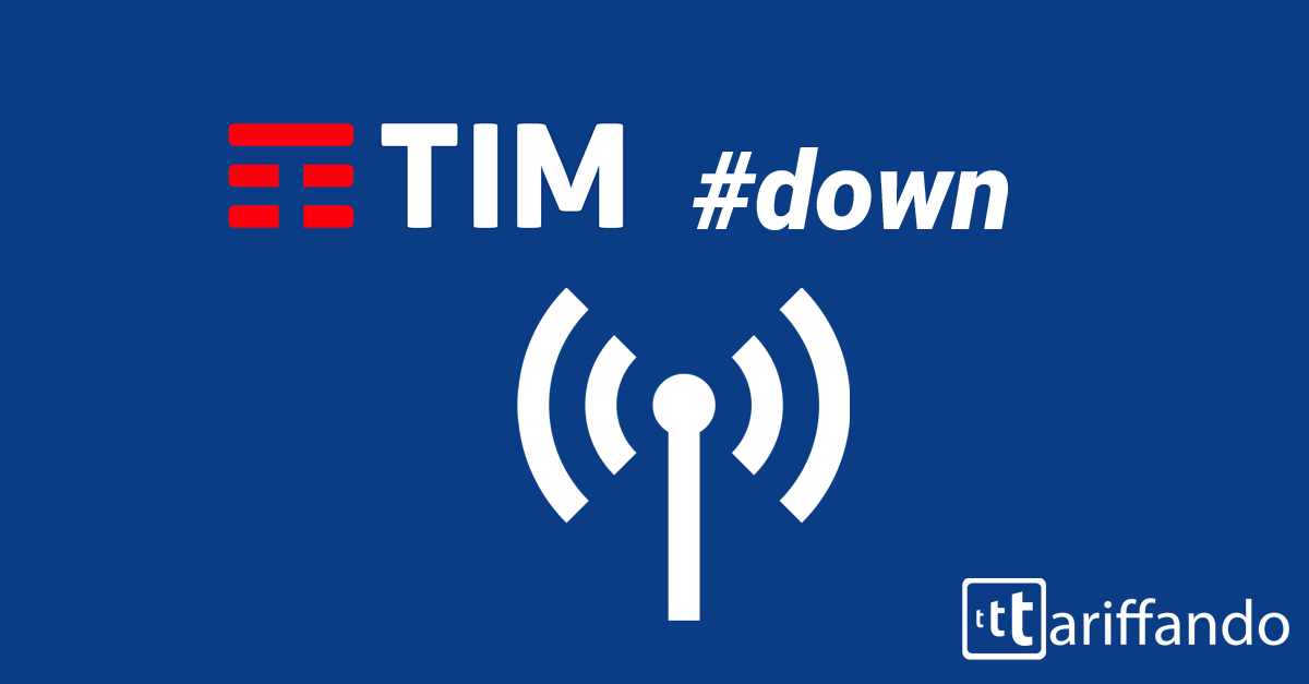 TIM down: servizi, sito web ed e-mail offline