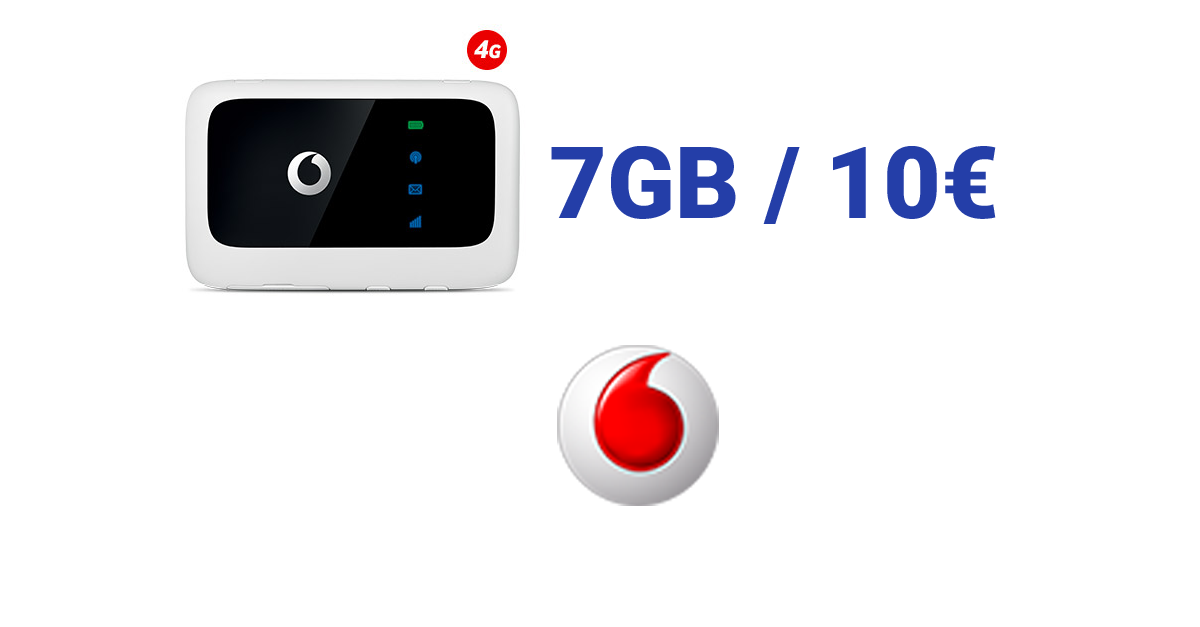 Vodafone Giga Start: 7GB in 4G a 10€ al mese