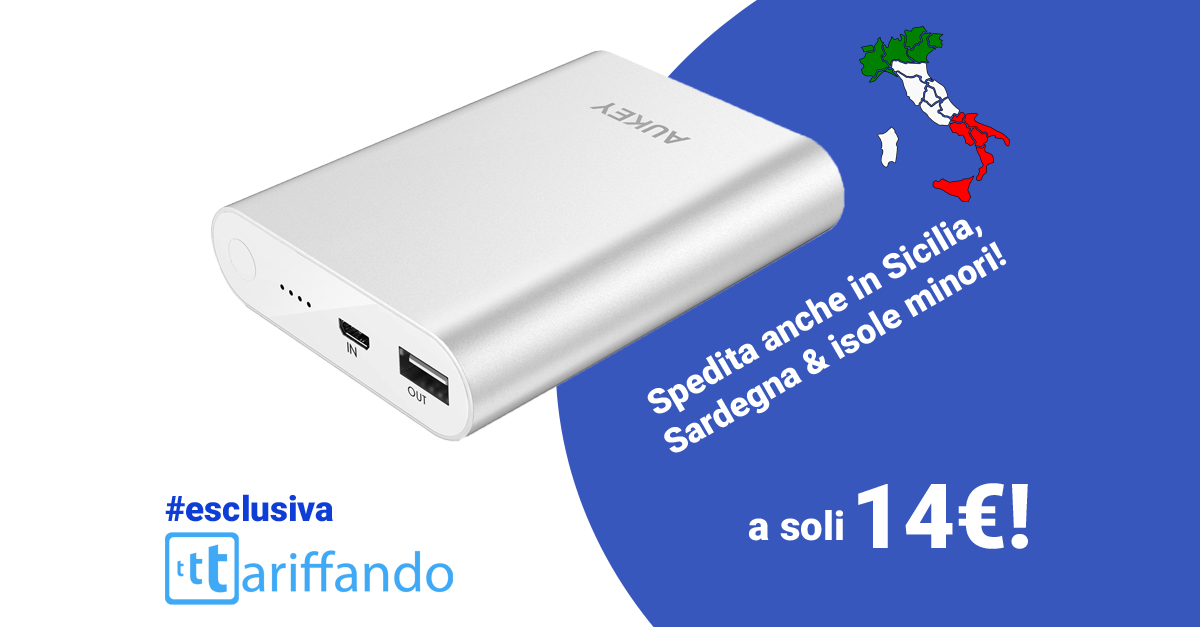 aykey powerbank 10000 sconto codice amazon