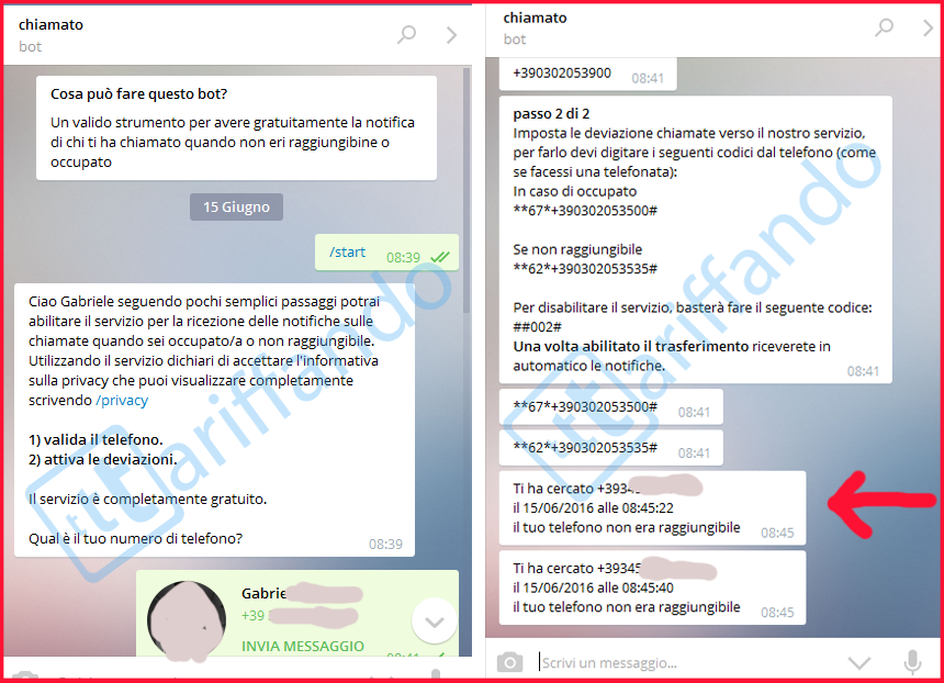 bot telegram chiamato ti ho cercato gratis