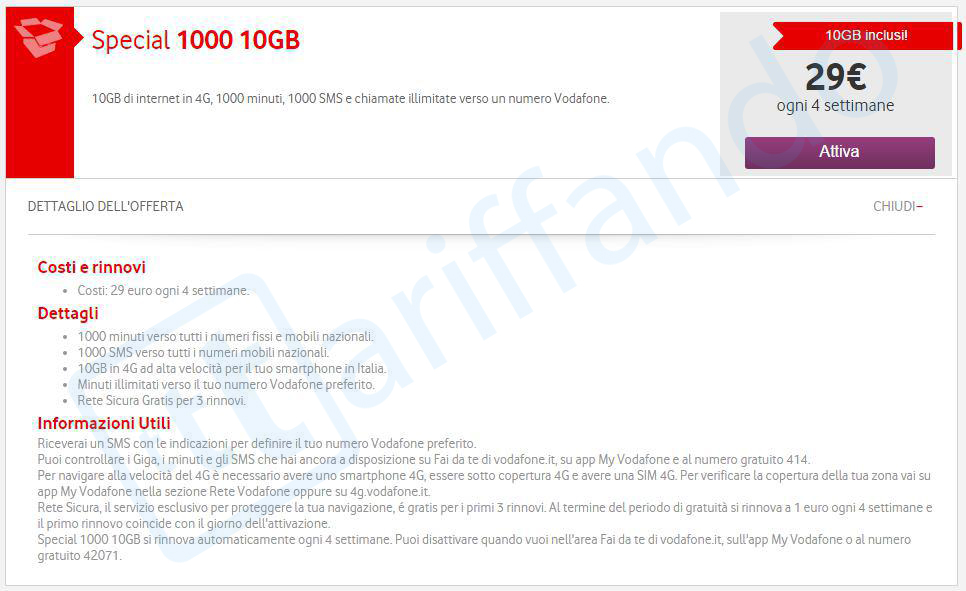 vodafone special 1000 10gb