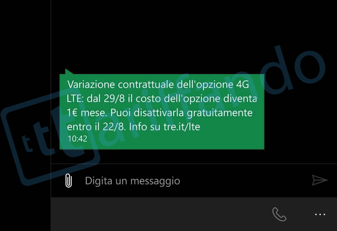 rimodulazione 4g h3g