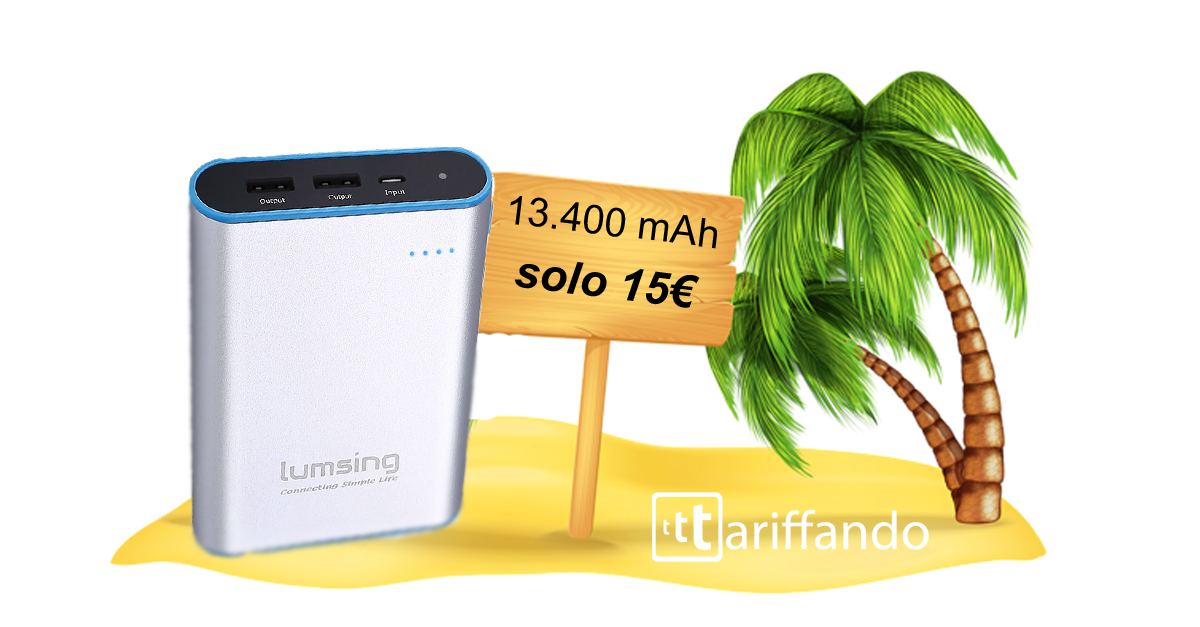 lumsing codice sconto powerbank