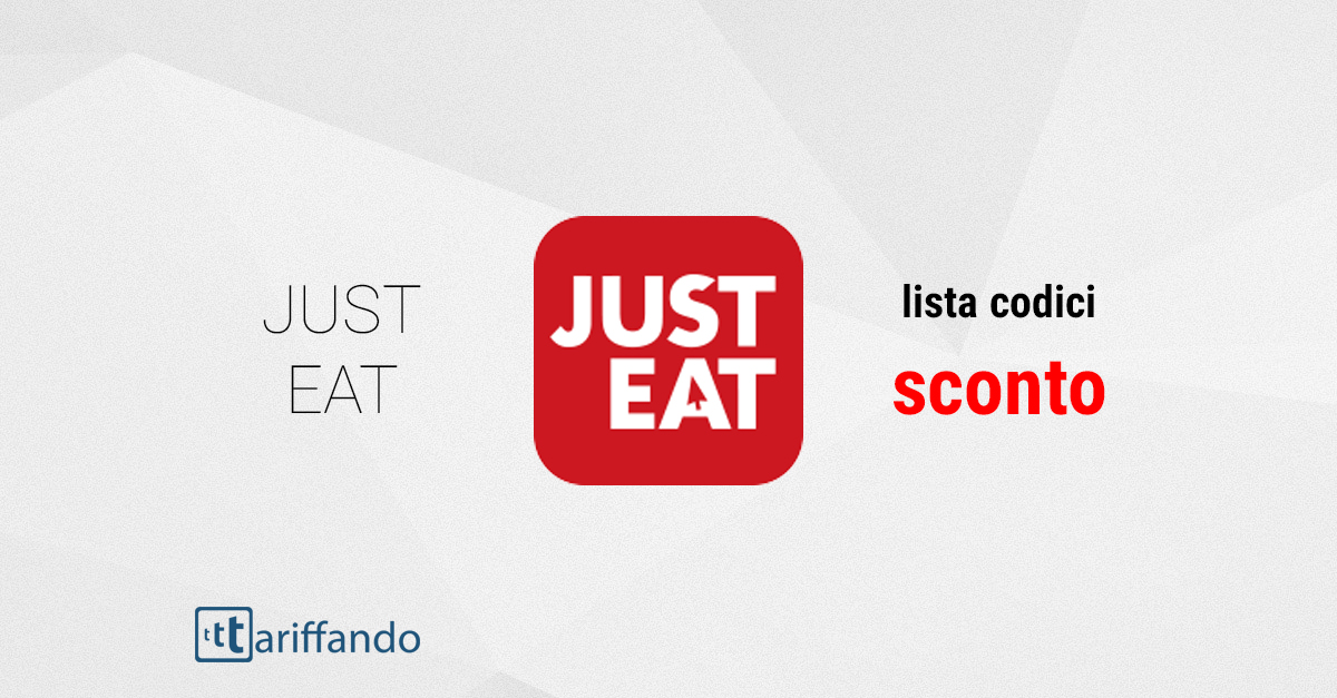 justeat codici sconto