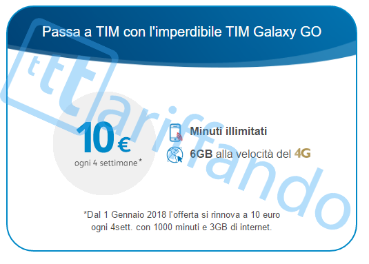 attivare tim galaxy go