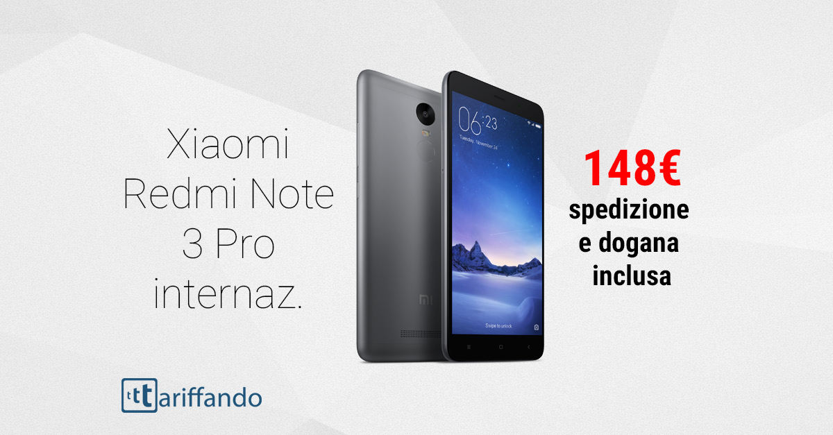 xiaomi redmi note 3 pro internazionale