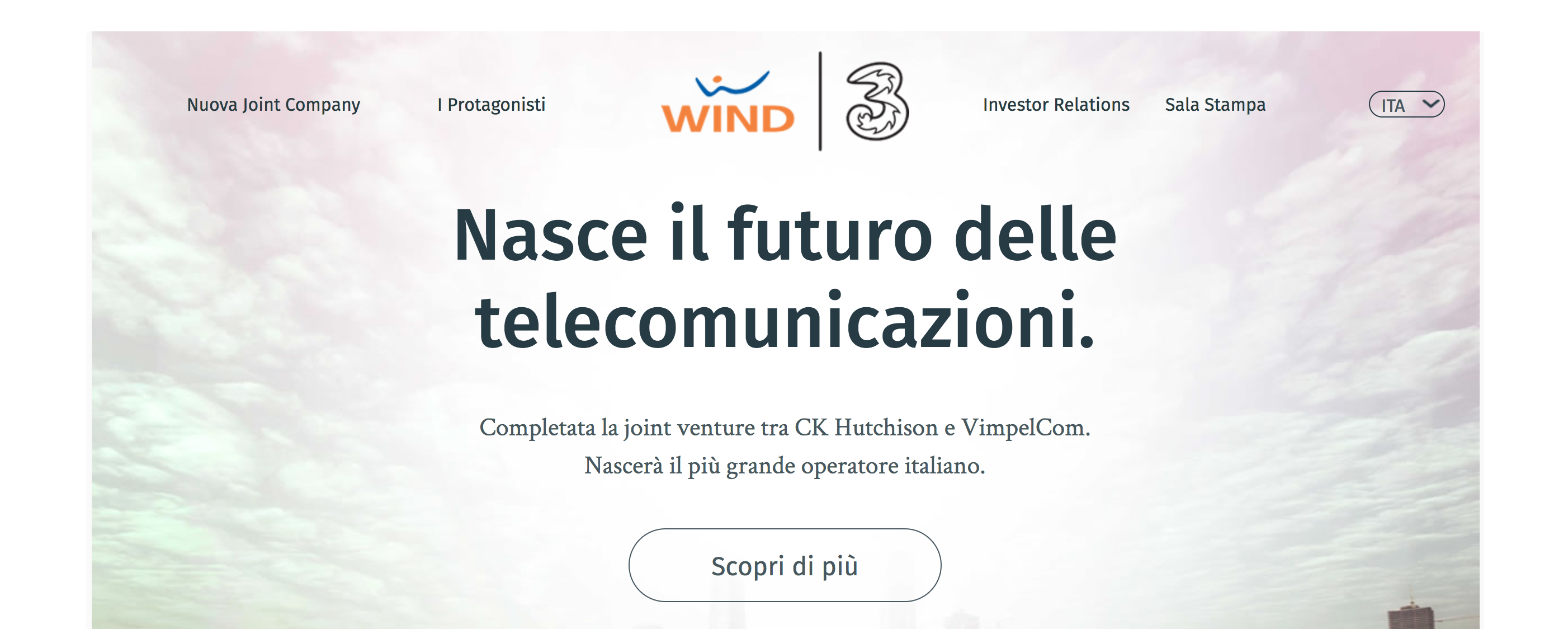 fusione wind tre