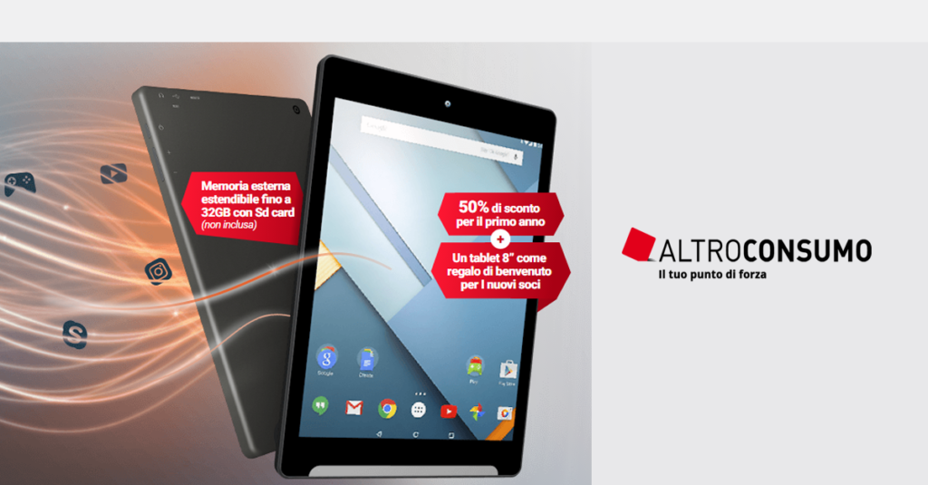 tablet altroconsumo gratis richiedere