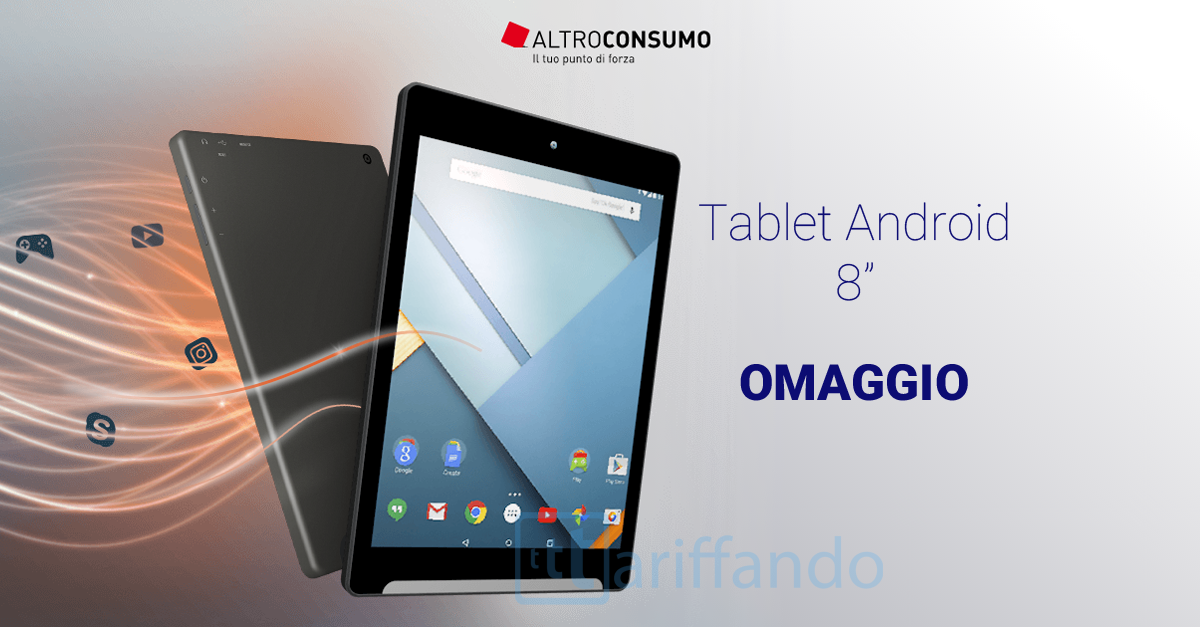 tablet Android Altroconsumo gratis