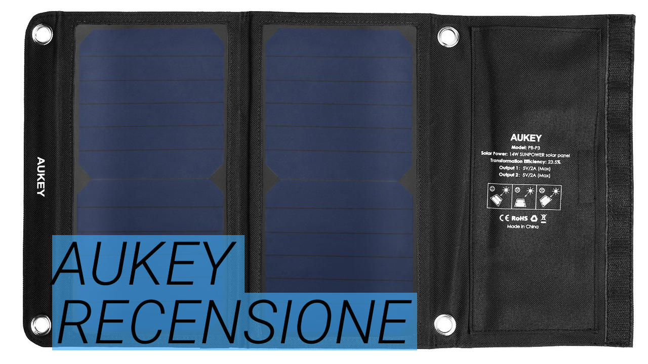 AUKEY Pannello solare da 14W con 2 USB: la fast review