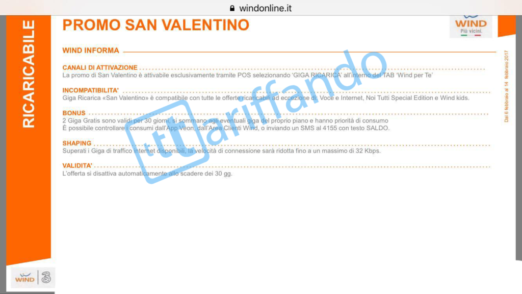 wind san valentino