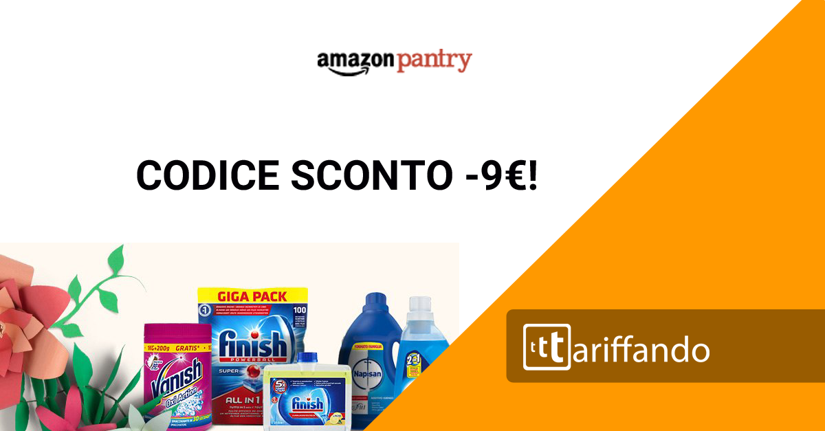 codici sconto amazon pantry