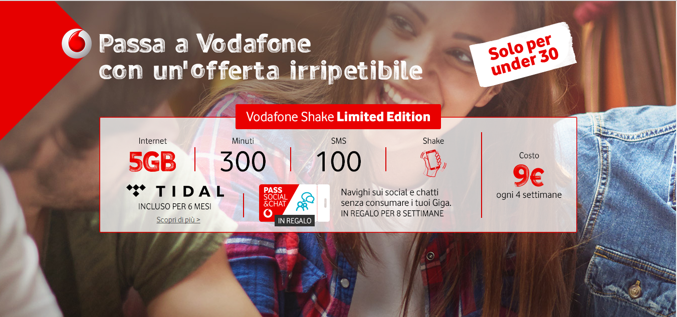 vodafone shake limited edition