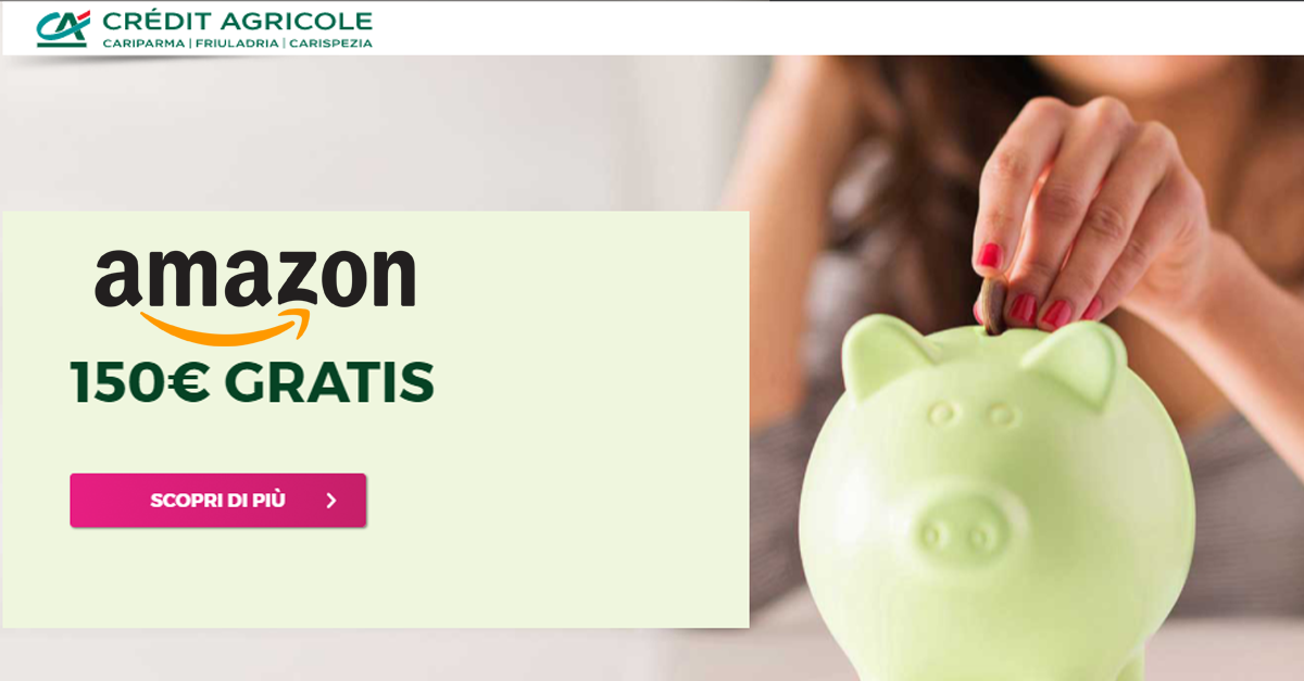 buoni amazon gratis credit agricole