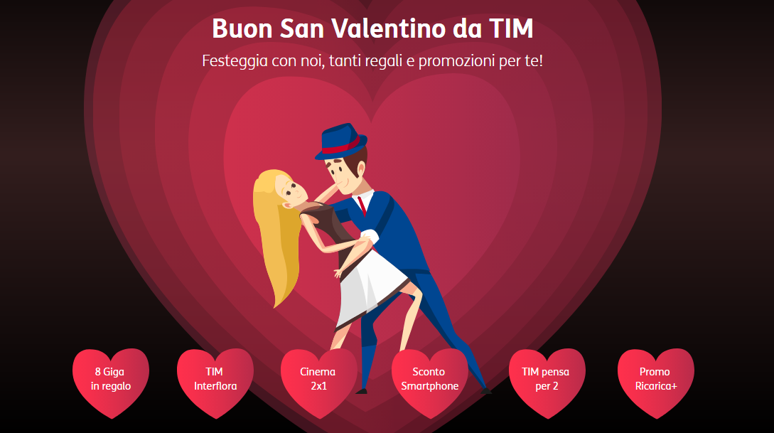 TIM: tutte le offerte per San Valentino