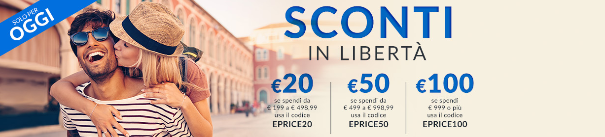 E-Price: fino a 100€ di sconto sui prodotti venduti dallo store