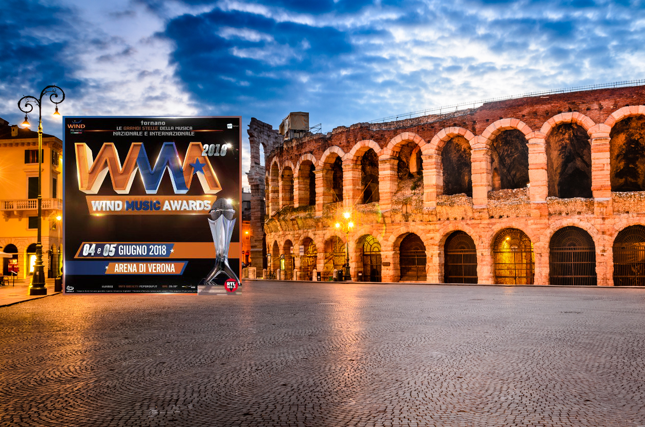 Wind Music Awards 2018: il 4 & 5 Giugno Verona si riempie di musica