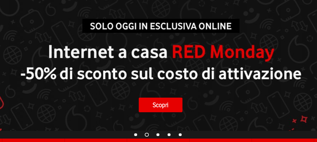 vodafone red monday rete fissa