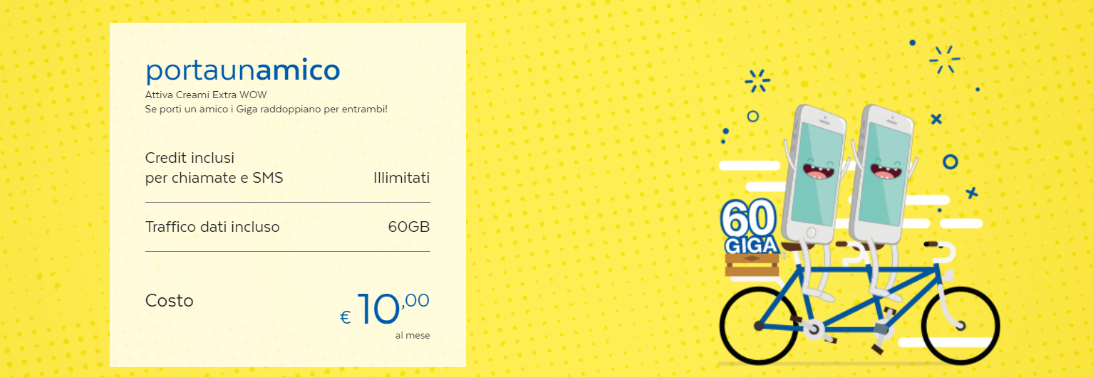 Poste Mobile: raddoppio dei  GB con la promo Porta un Amico