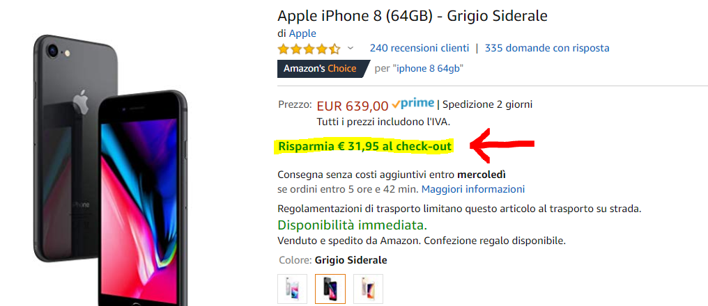 sconti apple amazon