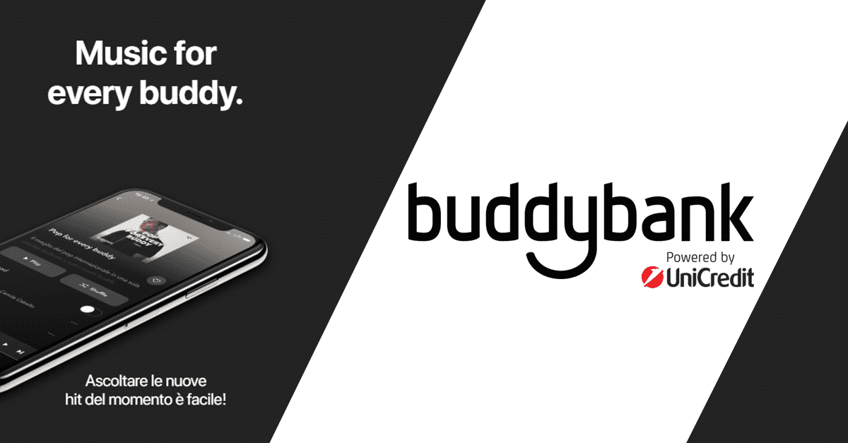 “Music for every buddy”: scopri come ricevere 12 mesi di musica su TIDAL Premium con buddybank