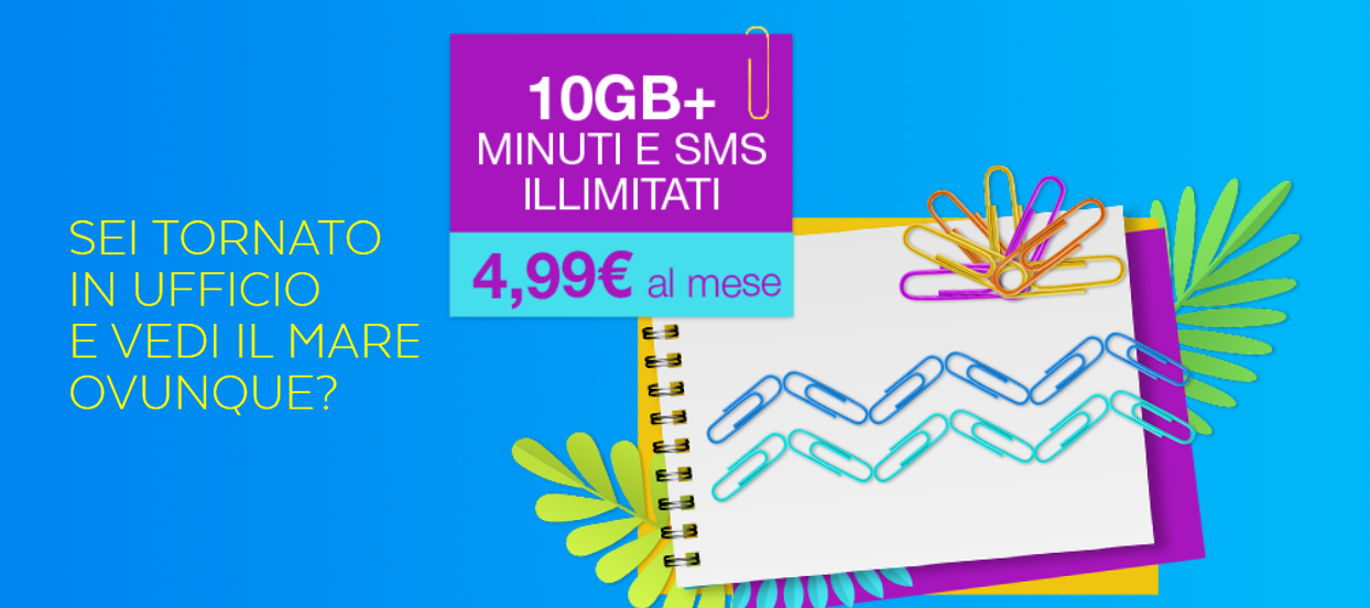 PosteMobile ripropone CREAMI WOW Weekend a 4,99€ al mese
