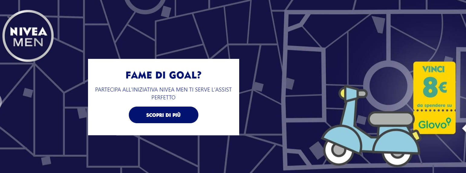 Acquista Nivea Men e ottieni un buono sconto LaFeltrinelli o Glovo