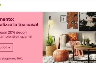 eBay, nuovo coupon su casa ed elettrodomestici del 20%