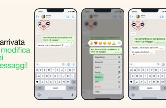 WhatsApp, da oggi modifica dei messaggi in Italia e annunciati i canali