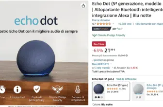 Echo Dot a 21.99€, Fire TV al prezzo più basso di sempre – Inizia già il Prime Day con prezzi bomba