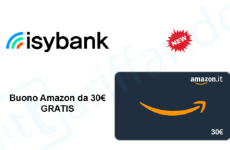 isibank amazon buoni regalo omaggio gratis